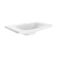 Раковина Jaquar LAS-WHT-91803, 80 см, фарфор, цвет белый