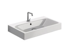 Раковина Kerasan Cento 353201*1 70 х 45 см, керамика, подвесная/накладная, белый