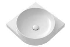 Раковина Ravak Yard XJX01045000 450С без отверстия под смеситель, белая