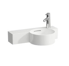 Раковина Laufen Val 8.1528.4.000.106.1, 55 x 31 см, подрезаемая до 43 см, крыло слева, белая
