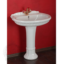 Раковина-тюльпан Migliore Gianeta ML.GNT-25.870BI с пьедесталом ML.GNT-25.807.BI