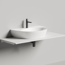 Раковина накладная Salini Alda 140313G Wall 03, 71 х 45 х 15 см, из искусственного камня S-Sense, белый глянцевый