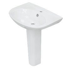 Раковина Sanita Luxe Classic WB.PD/Classic/65-C/WHT.G/S1 с пьедесталом PD.FS/Classic/N/WHT.G/S1