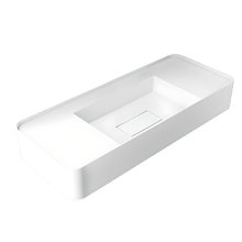 Раковина Vincea, 100 x 40 см, подвесная, искусственный камень, цвет белый матовый, VWB-6S380MW