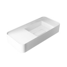 Раковина Vincea, 80 x 40 см, подвесная, искусственный камень, цвет белый матовый, VWB-6S480MW