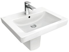 Раковина Villeroy&Boch Subway 2.0, подвесная, альпийский белый, 55 х 44 см, 7113
