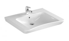 Раковина Vitra S20 5291B003-0012 65 см, подвесная, без отверстия для смесителя, с переливом