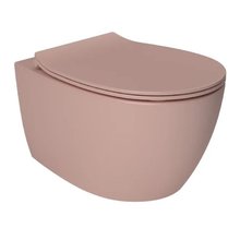 Подвесной унитаз Allen Brau Fantasy 4.11004.SM безободковый, розовый