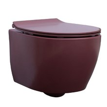 Подвесной унитаз Allen Brau Fantasy 4.11004.BD безободковый, бордовый