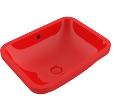 Раковина Bocchi Scala 1006-019-0125, 55 см, фарфор, цвет красный