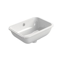 Раковина GSI Pura 724711, встраиваемая снизу, 50 x 35 см, белый глянцевый