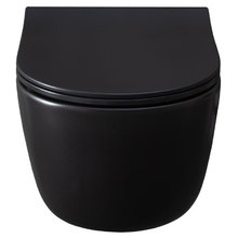 Подвесной унитаз Allen Brau Priority 4.31002.31 2 36x49 см, безободковый, черный матовый