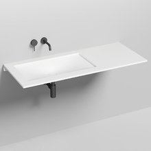 Раковина врезная Salini Marea 1802213M 13, 70 х 40 х 12 см, встраиваемая раковина, из искусственного камня S-Stone, белый матовый