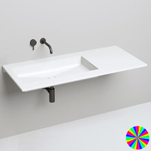 Раковина врезная Salini Marea 1802210MRF 10, 74,7 х 40 х 13 см, встраиваемая раковина, из искусственного камня S-Stone, белый матовый, покраска по RAL полностью