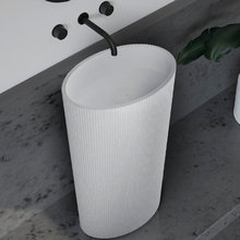 Раковина Abber Stein AS2504-H, 50 см, напольная, цвет белый матовый