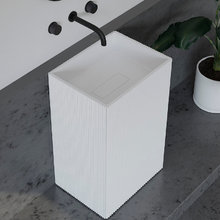 Раковина Abber Stein AS2503-H, 50 см, напольная, цвет белый матовый