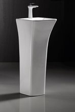 Раковина Ceruttispa Luca 45 x 43 5 см, напольная, белая