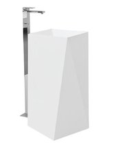 Раковина ArtCeram Sharp OSL008 01 00, напольная отдельностоящая, 50 х 50 х 85 см