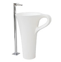 Раковина ArtCeram Cup OSL004 01 00, напольная отдельностоящая, цвет белый, 69 х 50 х 85 см