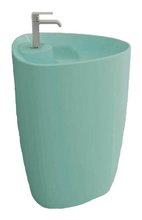 Раковина Bocchi Etna моноблок 1337-033-0126, 58 см, фарфор, мятная