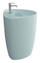 Раковина Bocchi Etna моноблок 1337-029-0126, 58 см, фарфор, светло-голубая