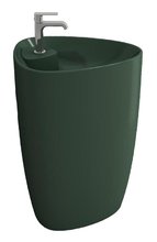 Раковина Bocchi Etna моноблок 1337-027-0126, 58 см, фарфор, зеленая