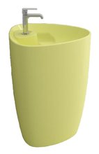 Раковина Bocchi Etna моноблок 1337-026-0126, 58 см, фарфор, желтая