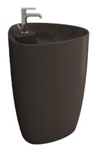 Раковина Bocchi Etna моноблок 1337-025-0126, 58 см, фарфор, кофейная