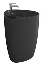 Раковина Bocchi Etna моноблок 1337-020-0126, 86 см, фарфор, антрацит