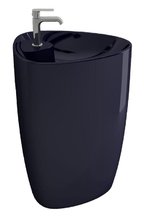 Раковина Bocchi Etna моноблок 1337-010-0126, 58 см, фарфор, синяя