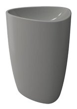 Раковина Bocchi Etna моноблок 1075-006-0125, 58 см, фарфор, серая