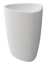 Раковина Bocchi Etna моноблок 1075-002-0125, 58 см, фарфор, белая матовая