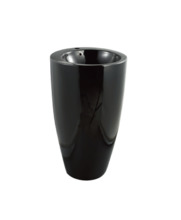 Раковина CeramaLux Серия N B133B напольная, черный глянцевый