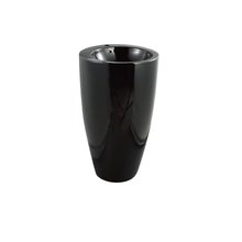 Раковина CeramaLux Серия N, В133В, 49 см, напольная, цвет черный