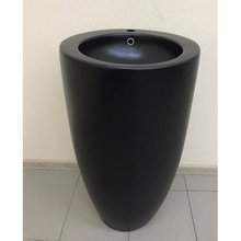 Раковина CeramaLux N B133MB, 50 см, фаянс, цвет черный матовый