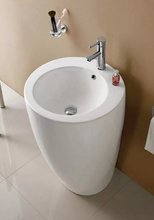 Раковина CeramaLux Серия N, B133-1, 37,5 х 36 см, напольный, цвет белый