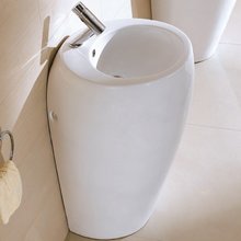 Раковина CeramaLux Серия N, 1001, 52,5 х 51 см, напольная, цвет белый