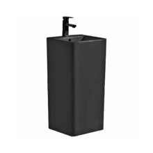 Раковина CeramaLux 40 см, напольная, черный матовый, P7004LMB