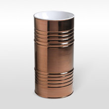 Раковина напольная Kerasan Artwork 4742K80 Barrel, слив в пол, с сифоном и гофрой, цвет белый/розовое золото