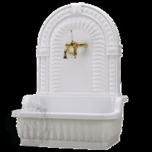 Раковина Migliore OLIVIA ML.OLV-45.100.BI, напольная, с декоративной пристенной панелью, 84*53,5*H111 cм