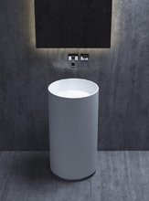 Раковина напольная Salini Armonia 201, 45 x 45 x 82 см, глянцевая или матовая белая, 130111G/SM