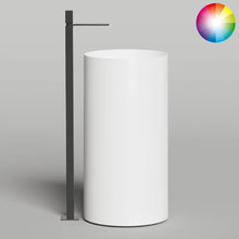 Раковина напольная Salini Armonia Round 01 130421MRF, 45 см, из искусственного камня S-Stone, белый матовый, покраска по RAL полностью