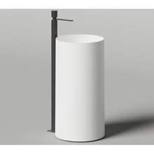 Раковина напольная Salini Armonia Round 01 130421M, 45 см, из искусственного камня S-Stone, белый матовый