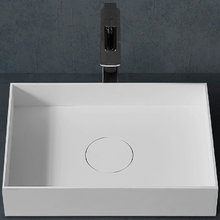 Раковина Abber Stein AS2621, 50 см, накладная, искусственный камень, цвет белый матовый