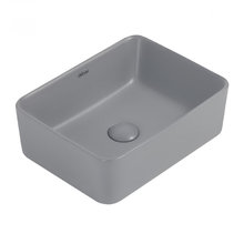 Раковина Abber Rechteck AC2213MG 40 х 30 см, накладная, серая матовая