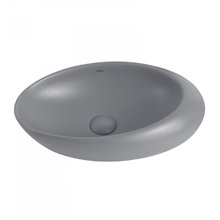 Раковина Abber Bequem AC2107MG 49 х 31 см, накладная, серая матовая