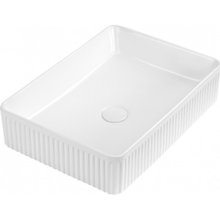 Раковина Abber Rechteck AC2216, 51 х 37 см, накладная, цвет белый