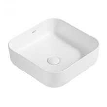 Раковина Abber Rechteck AC2211MW 38 х 38 см, накладная, белая матовая