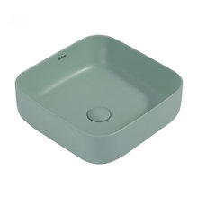 Раковина Abber Rechteck AC2211MCG 38 х 38 см, накладная, светло-зеленая матовая