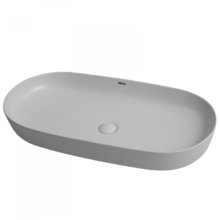 Раковина Abber Bequem AC2110MLG 80 х 40 см, накладная, светло-серая матовая